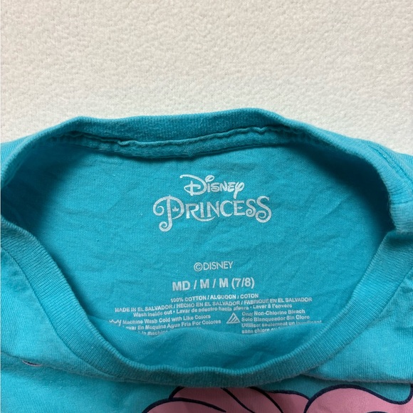 Disney Princess Ariel Kids Teal T-Shirt - Picture 2 of 5
